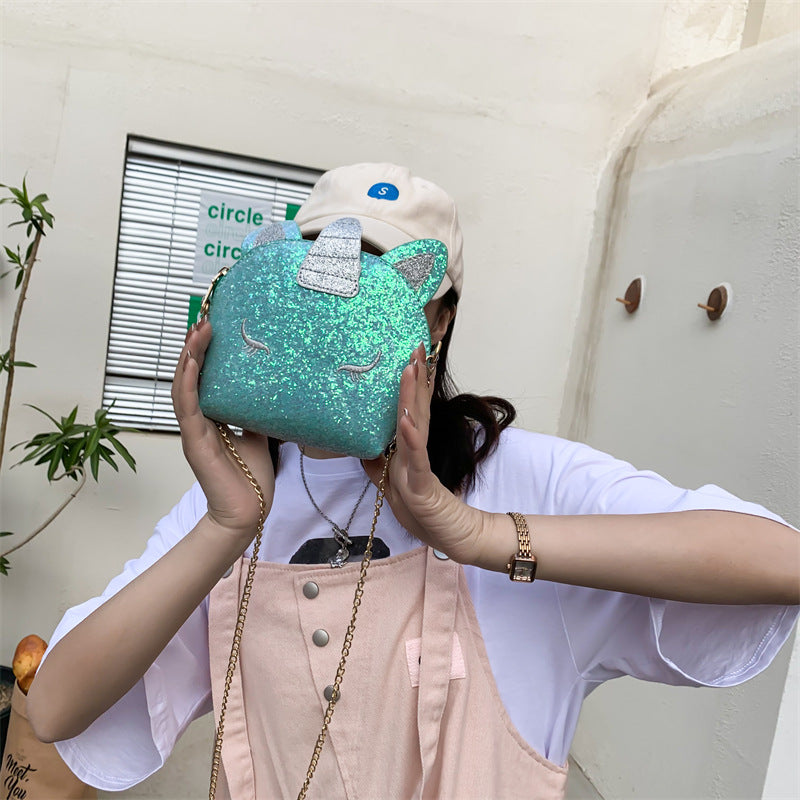 Bolsa de unicornio de lentejuelas al por mayor PU